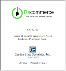 GSS Capital Group selected transaction — Recommerce · Octdec2024