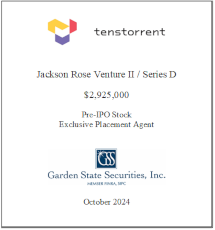 GSS Capital Group selected transaction — Tenstorrent · Oct2024